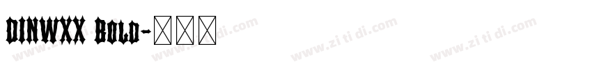 DINWXX Bold字体转换